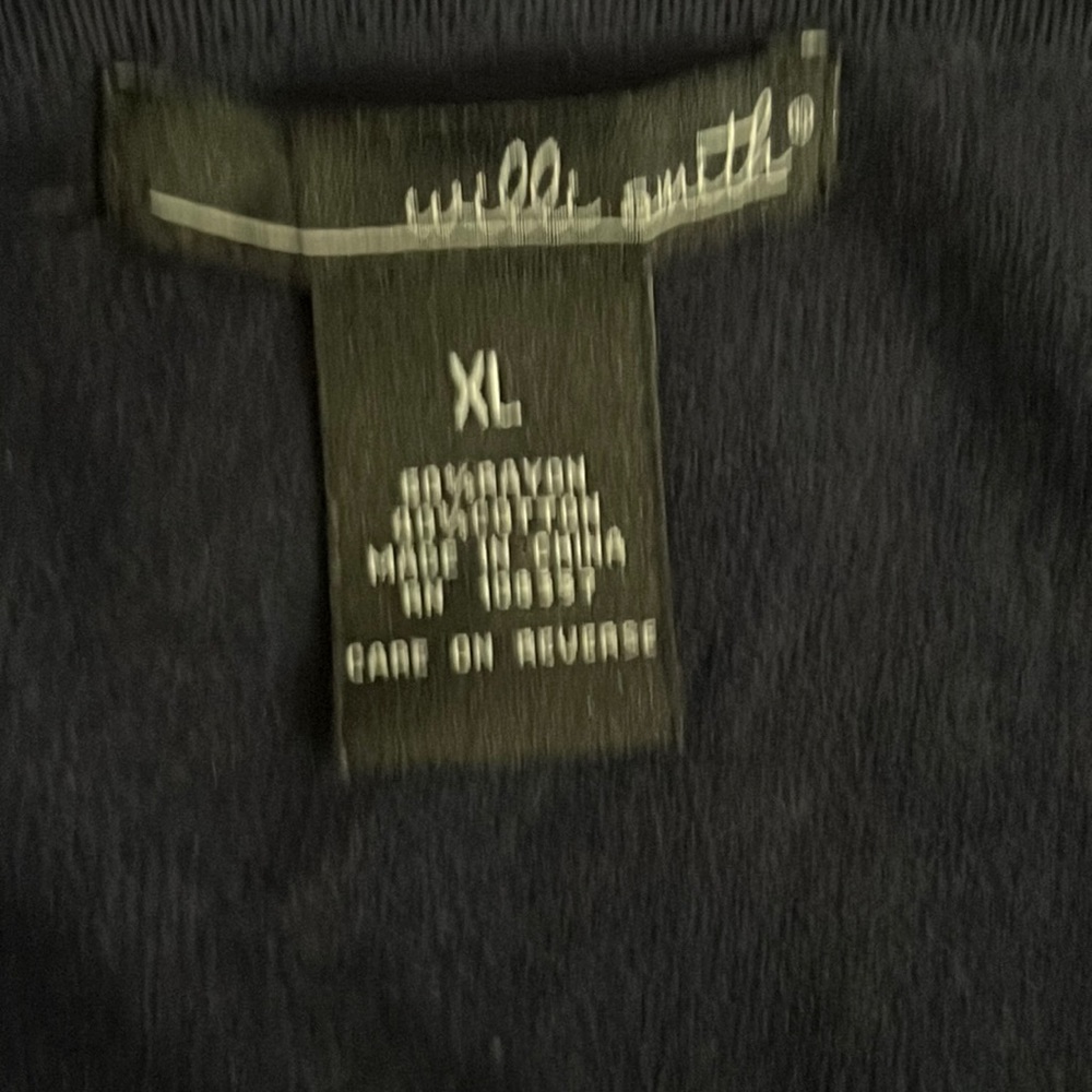 Willi Smith Blue Button Down Ruffled Short Sleeve… - image 8